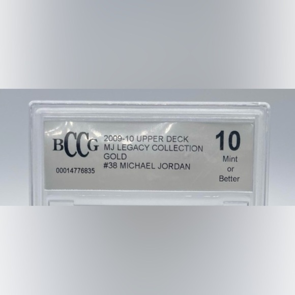 2009-10 Upper Deck Michael Jordan LEGACY COLLECTION GOLD SSP No. 38 BCCG 10 - Picture 3 of 4